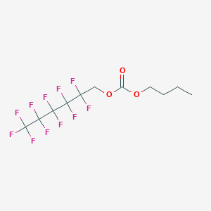 molecular formula C11H11F11O3 B12084275 Butyl 1H,1H-perfluorohexyl carbonate 