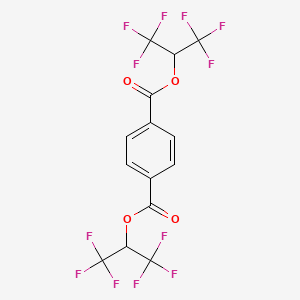 molecular formula C14H6F12O4 B12084308 Di[hexafluoroisopropyl]terephthalate 