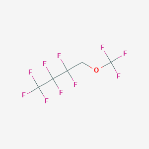 molecular formula C5H2F10O B12084356 Butane, 1,1,1,2,2,3,3-heptafluoro-4-(trifluoromethoxy)- CAS No. 1365808-24-7