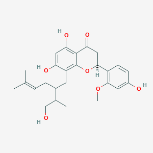 molecular formula C26H32O7 B12084390 Kushenol Q CAS No. 254886-70-9