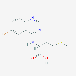2-[(6-Bromo-4-quinazolinyl)amino]-4-(methylthio)butanoic acid