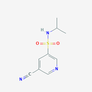 molecular formula C9H11N3O2S B12084409 5-Cyano-N-isopropylpyridine-3-sulfonamide 