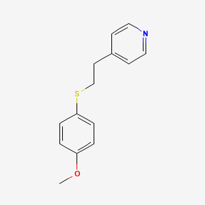 molecular formula C14H15NOS B1208445 4-[2-(4-Methoxy-phenylsulfanyl)-ethyl]-pyridine CAS No. 292617-85-7