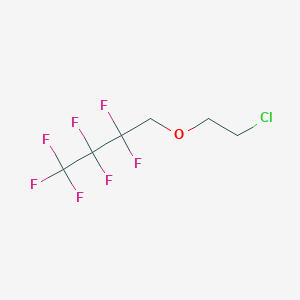 molecular formula C6H6ClF7O B12084462 4-(2-Chloroethoxy)-1,1,1,2,2,3,3-heptafluorobutane CAS No. 679-53-8