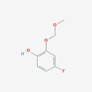 molecular formula C8H9FO3 B12084483 4-Fluoro-2-(methoxymethoxy)phenol 