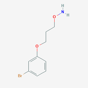 molecular formula C9H12BrNO2 B12084533 O-[3-(3-bromophenoxy)propyl]hydroxylamine 