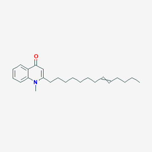 molecular formula C23H33NO B1208454 Evocarpine 