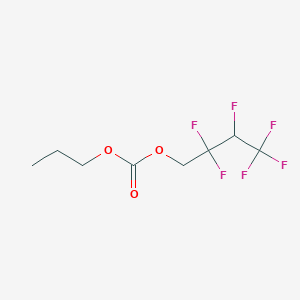 molecular formula C8H10F6O3 B12084542 2,2,3,4,4,4-Hexafluorobutyl propyl carbonate 
