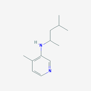 molecular formula C12H20N2 B12084549 4-methyl-N-(4-methylpentan-2-yl)pyridin-3-amine 