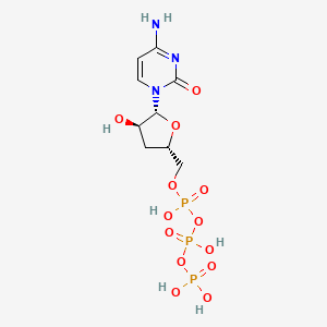 molecular formula C9H16N3O13P3 B1208457 3'-Deoxy-cytidine-5'-triphosphate CAS No. 69383-05-7