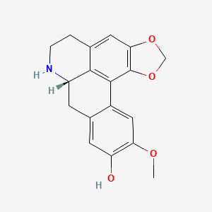 molecular formula C18H17NO4 B1208463 Actinodaphnine CAS No. 517-69-1