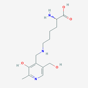 molecular formula C14H23N3O4 B1208464 6-Pyridoxyllysine CAS No. 3564-92-9