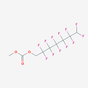 molecular formula C9H6F12O3 B12084650 1H,1H,7H-Perfluorohexyl methyl carbonate 