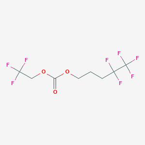 molecular formula C8H8F8O3 B12084668 4,4,5,5,5-Pentafluoropentyl 2,2,2-trifluoroethyl carbonate 