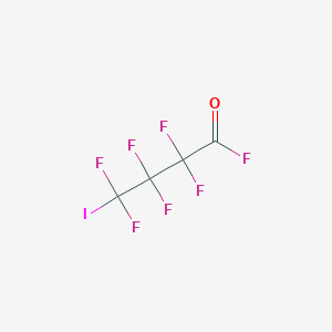 molecular formula C4F7IO B12084718 2,2,3,3,4,4-Hexafluoro-4-iodobutanoyl fluoride CAS No. 6044-18-4