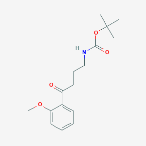 molecular formula C16H23NO4 B12084729 Tert-butyl [4-(2-methoxyphenyl)-4-oxobutyl]carbamate 