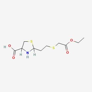 molecular formula C10H17NO4S2 B1208473 Letosteine CAS No. 53943-88-7