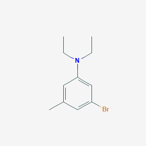 molecular formula C11H16BrN B12084762 3-Bromo-N,N-diethyl-5-methylaniline 