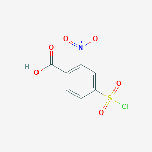 molecular formula C7H4ClNO6S B120848 4-(Chlorosulfonyl)-2-nitrobenzoic Acid CAS No. 54090-40-3