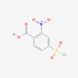 molecular formula C7H4ClNO6S B120848 4-Chlorosulfonyl-2-nitrobenzoic acid CAS No. 54090-40-3
