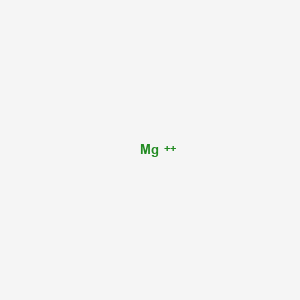 molecular formula Mg+2 B1208483 Magnesium ion CAS No. 22537-22-0