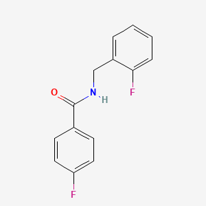 molecular formula C14H11F2NO B12084834 4-Fluoro-N-(2-fluorobenzyl)benzamide CAS No. 895366-06-0