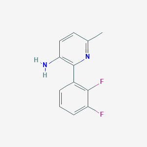 molecular formula C12H10F2N2 B12084892 3-Amino-2-(2,3-difluorophenyl)-6-methylpyridine 