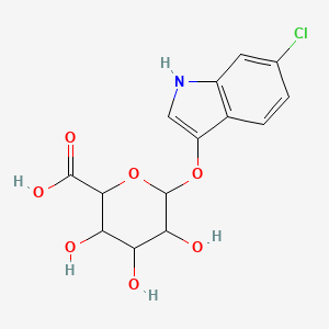 molecular formula C14H14ClNO7 B12084902 6-Chloro-1H-indol-3-yl b-D-glucuronide 
