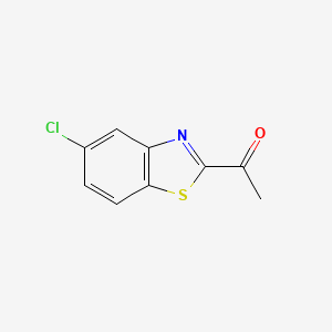 molecular formula C9H6ClNOS B12084923 1-(5-Chlorobenzo[d]thiazol-2-yl)ethanone CAS No. 65840-54-2
