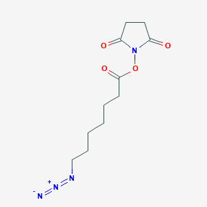 molecular formula C11H16N4O4 B12084929 2,5-Dioxopyrrolidin-1-yl 7-azidoheptanoate 