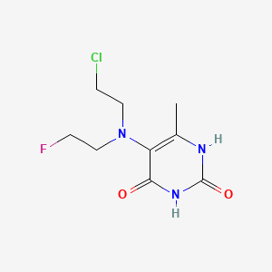 molecular formula C9H13ClFN3O2 B1208495 Fluorodopan CAS No. 834-91-3