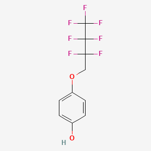 molecular formula C10H7F7O2 B12084951 4-(2,2,3,3,4,4,4-Heptafluorobutoxy)phenol CAS No. 129560-95-8