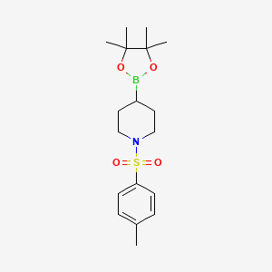 molecular formula C18H28BNO4S B12084958 N-Tosylpiperidine-4-boronic acid pinacol ester 