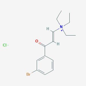 molecular formula C15H21BrClNO B12084967 [(E)-3-(3-bromophenyl)-3-oxoprop-1-enyl]-triethylazanium;chloride 