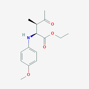 molecular formula C15H21NO4 B12085014 N-(4-Methoxyphenyl)-4-oxo-L-isoleucine Ethyl Ester 