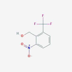 molecular formula C8H6F3NO3 B12085057 2-Nitro-6-(trifluoromethyl)benzyl alcohol 