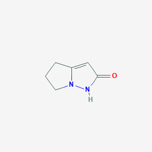 molecular formula C6H8N2O B12085084 1,4,5,6-Tetrahydropyrrolo[1,2-B]pyrazol-2-one 