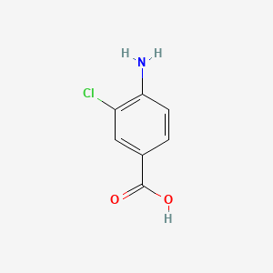 molecular formula C7H6ClNO2 B1208509 4-Amino-3-chlorobenzoic acid CAS No. 2486-71-7
