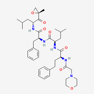 molecular formula C40H57N5O7 B12085092 alphaS)-alpha-[[2-(4-Morpholinyl)acetyl]amino]benzenebutanoyl-L-leucyl-N-[(1S)-3-methyl-1-[[(2R)-2-methyl-2-oxiranyl]carbonyl]butyl]-D-Phenylalaninamide 