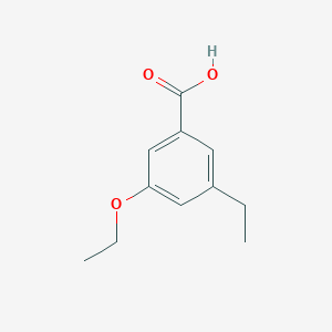 molecular formula C11H14O3 B12085119 3-Ethoxy-5-ethylbenzoic acid 
