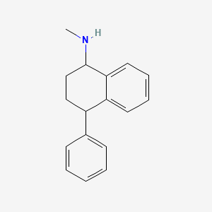 molecular formula C17H19N B12085125 N-methyl-4-phenyl-1,2,3,4-tetrahydronaphthalen-1-amine 