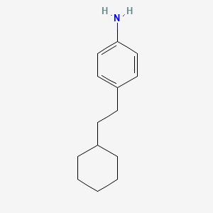molecular formula C14H21N B12085144 4-(2-Cyclohexylethyl)aniline 