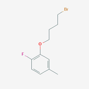 molecular formula C11H14BrFO B12085146 2-(4-Bromobutoxy)-1-fluoro-4-methylbenzene 