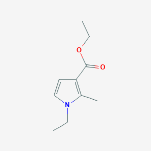 molecular formula C10H15NO2 B12085161 Ethyl 1-ethyl-2-methyl-1H-pyrrole-3-carboxylate 
