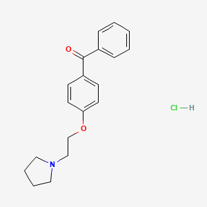 molecular formula C19H22ClNO2 B12085167 Phenyl(4-(2-(pyrrolidin-1-yl)ethoxy)phenyl)methanone hydrochloride 