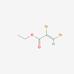 molecular formula C5H6Br2O2 B12085247 Ethyl-(Z)-2,3-dibromopropenoate 