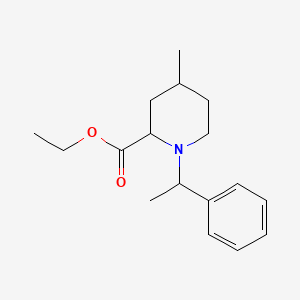 molecular formula C17H25NO2 B12085255 [2S-[1(S*),2alpha,4alpha]]-4-Methyl-1-(1-phenylethyl)-2-piperidinecarboxylic Acid Ethyl Ester 