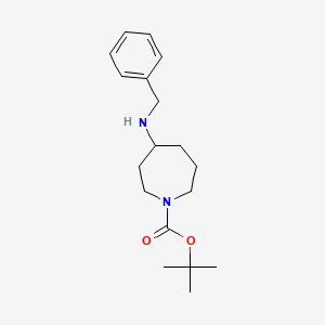 molecular formula C18H28N2O2 B12085269 tert-Butyl 4-(benzylamino)azepane-1-carboxylate CAS No. 878630-66-1