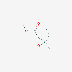 molecular formula C9H16O3 B12085280 Ethyl 3-isopropyl-3-methyloxirane-2-carboxylate 