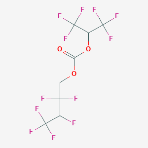 molecular formula C8H4F12O3 B12085285 2,2,3,4,4,4-Hexafluorobutyl hexafluoroisopropyl carbonate 